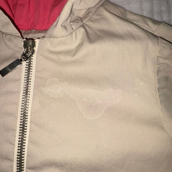 Zara baby girl 18-24m tan hooded jacket-see all photos Has some imperfections - Picture 3 of 5